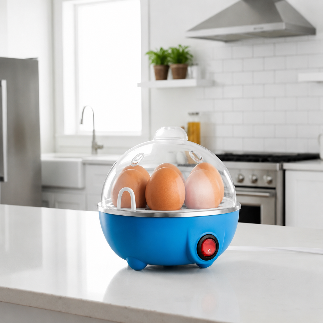 Smart Electric Egg Boiler with Auto Shut-Off | 7 Egg Capacity | Soft, Medium & Hard Boiled Eggs