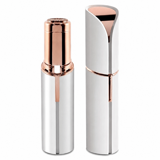 2-in-1 Rechargeable Facial Hair Remover & Eyebrow Trimmer for Women – Precision Grooming Device with Interchangeable Heads