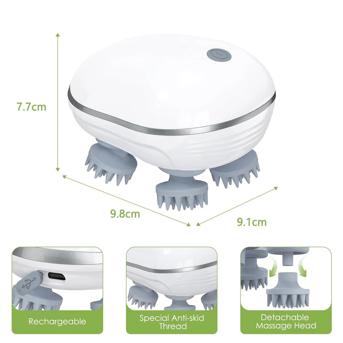 Smart electric scalp massager